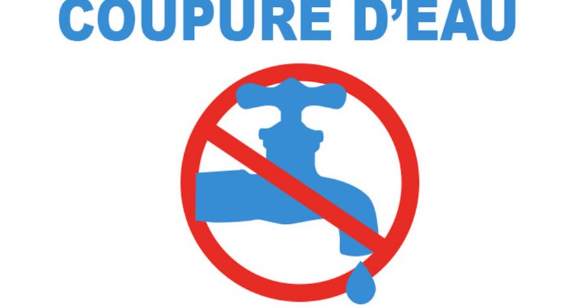 Avis de coupure d’eau