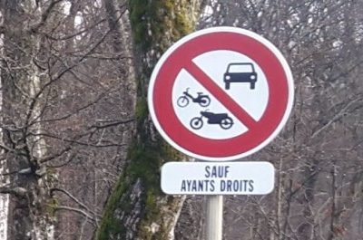 Circulation dans les bois