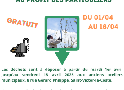 Opération broyage des végétaux