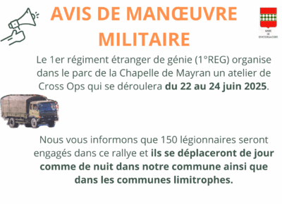 Avis de manœuvre militaire