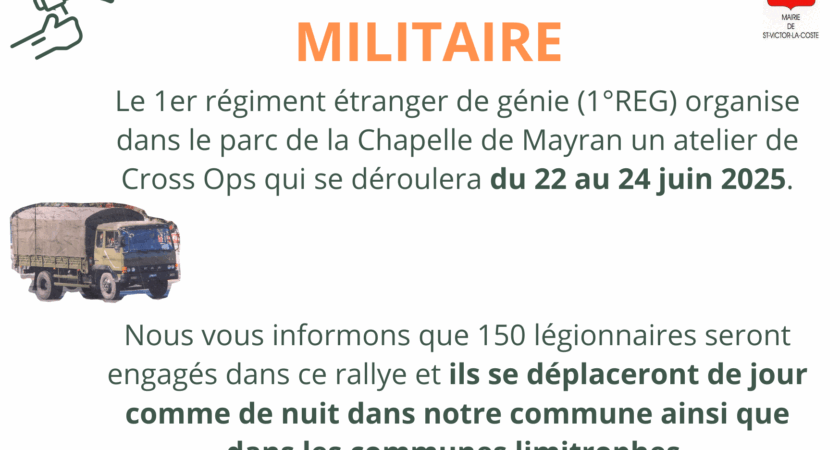 Avis de manœuvre militaire