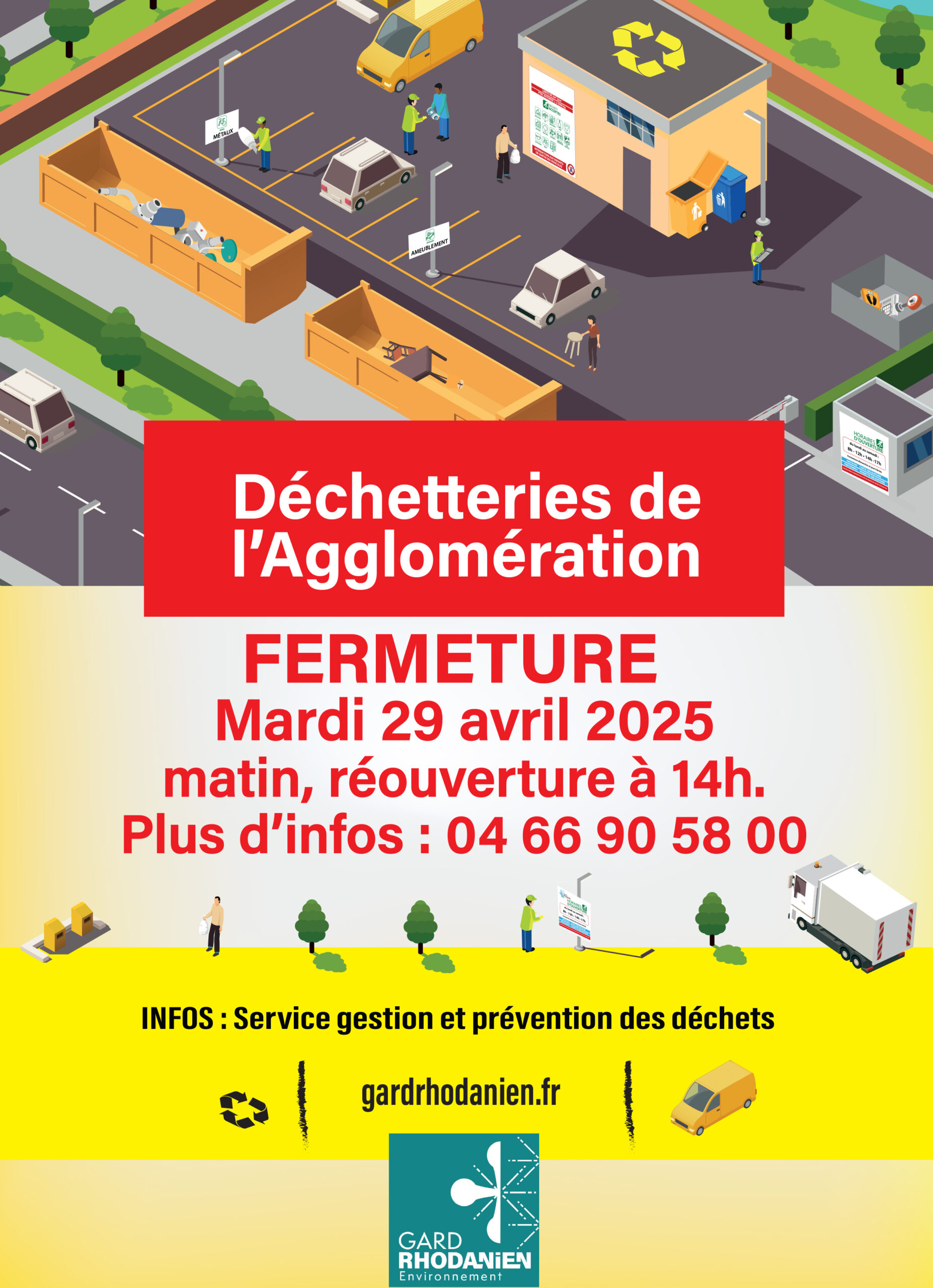 Fermeture déchetterie