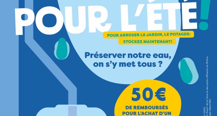 Campagne d’aide à l’acquisition de récupérateur d’eau.