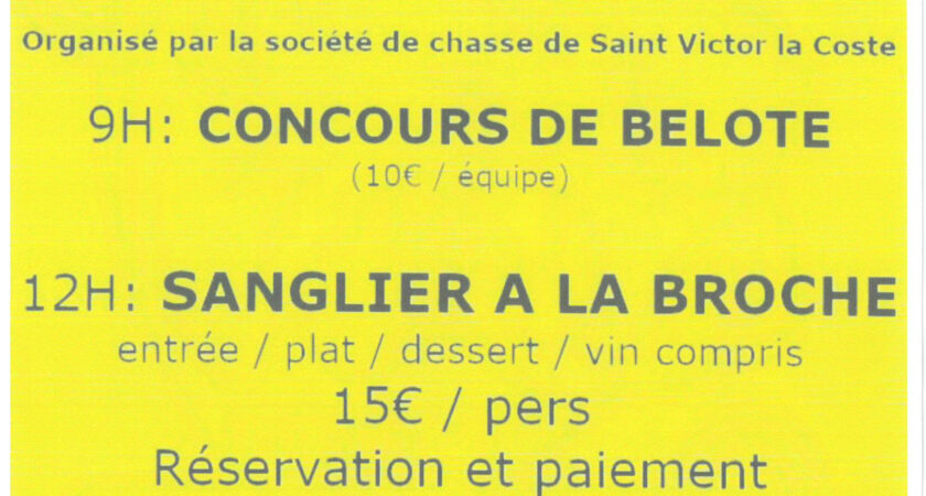 Repas de la chasse