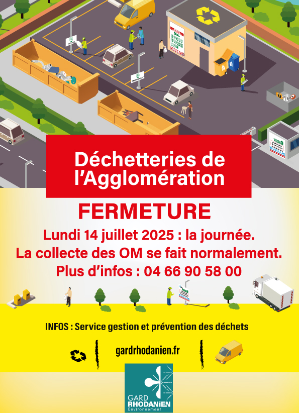 Fermeture des déchetteries
