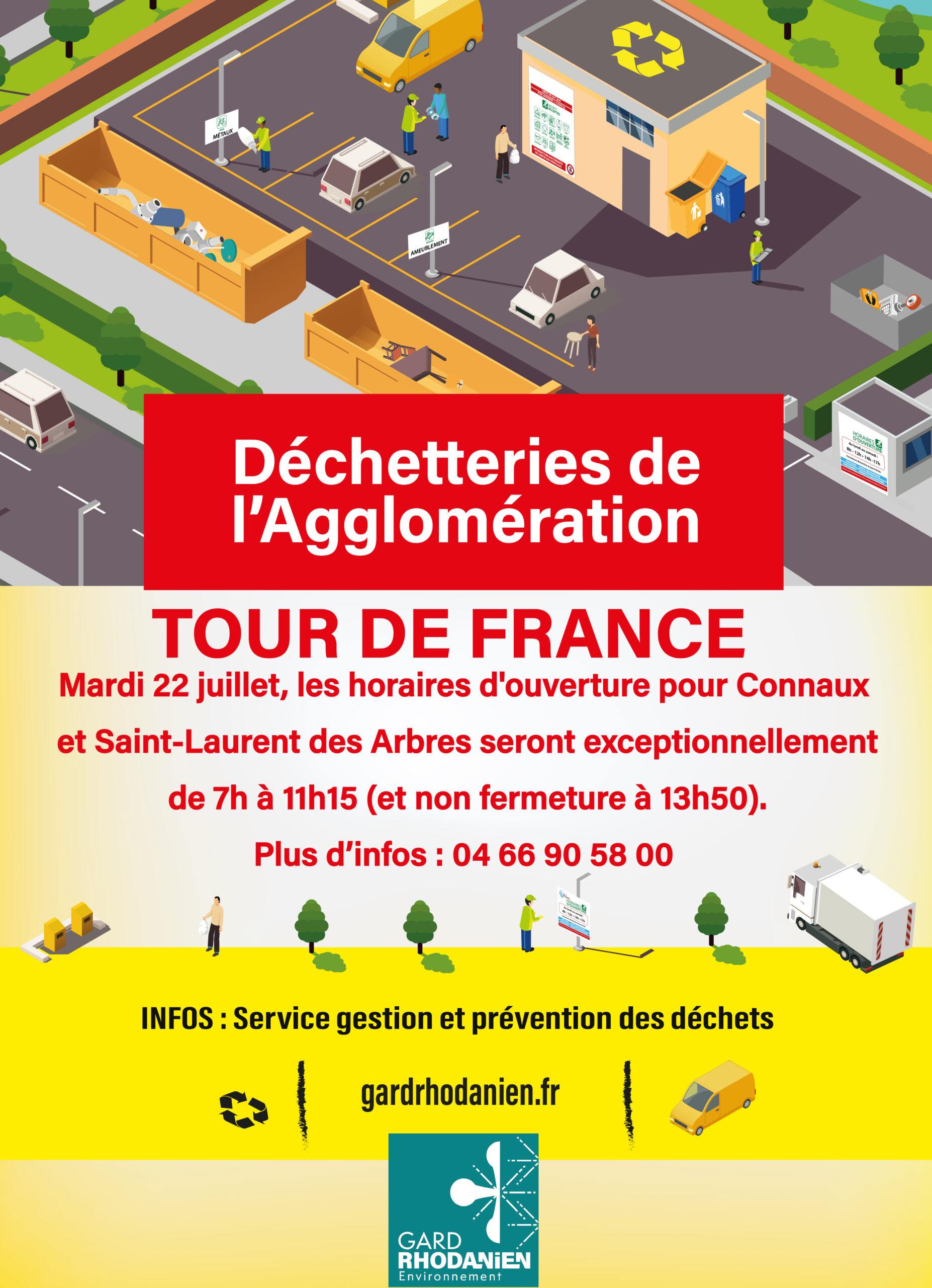 Horaires déchetterie