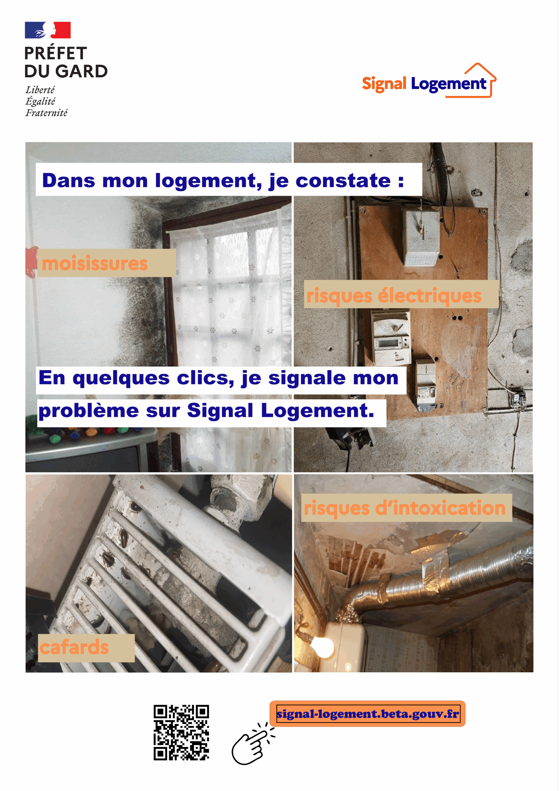 Signalement de désordres dans l’habitat