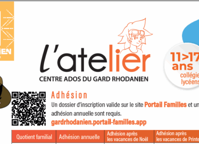 Accueil périscolaire l’Atelier centre ados Tavel