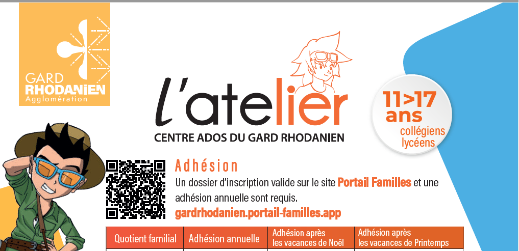 Accueil périscolaire l’Atelier centre ados Tavel
