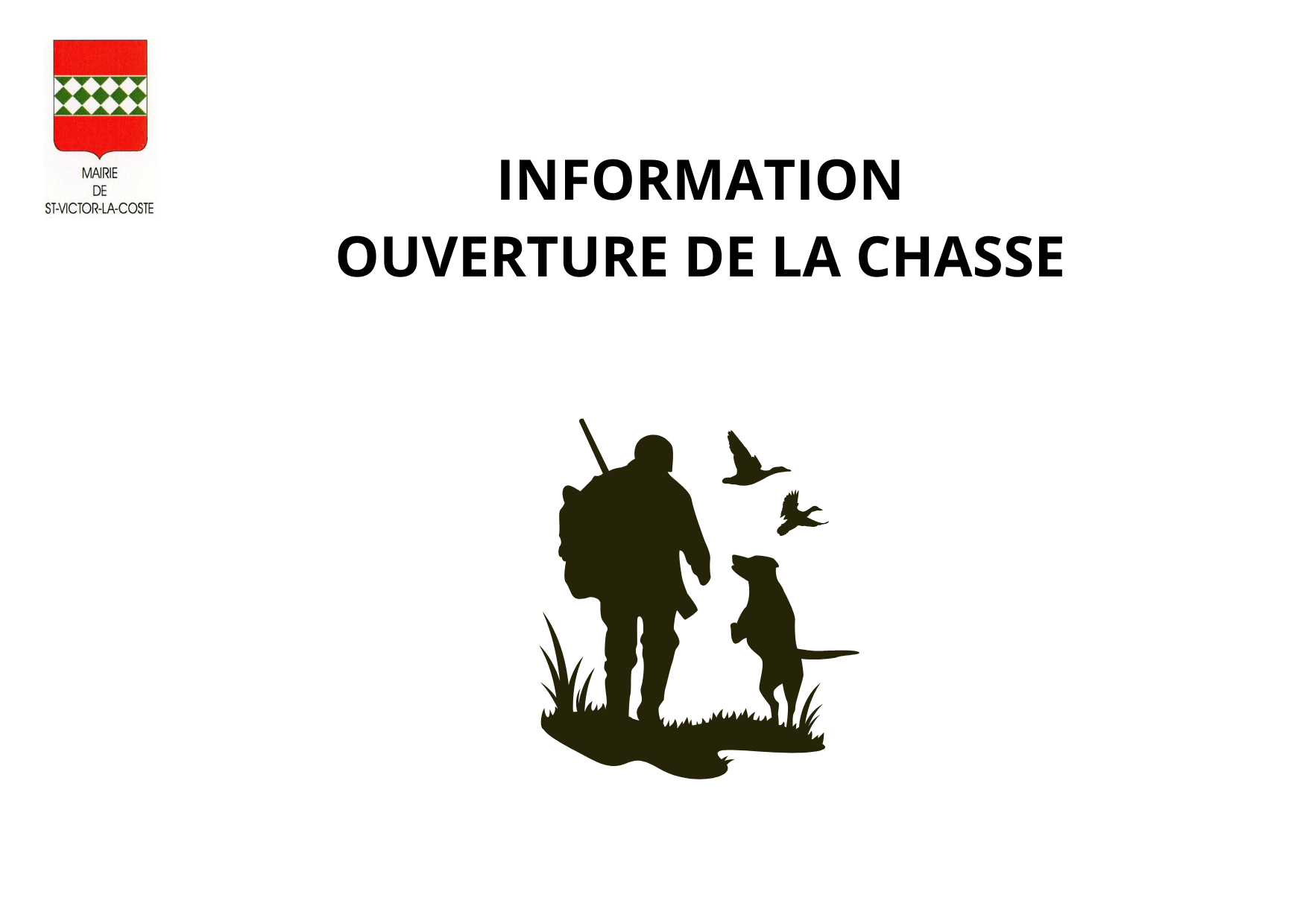 Ouverture de la chasse
