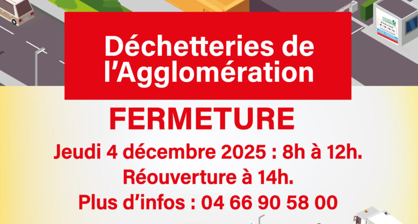 Fermeture des déchetteries