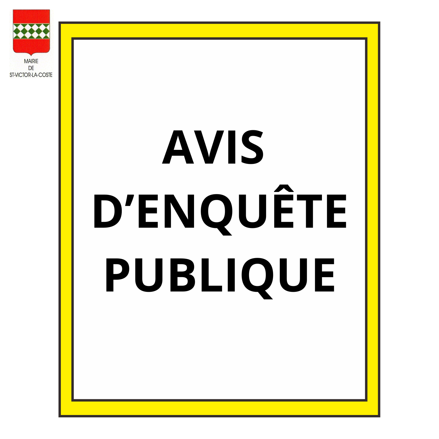 Avis d’enquête publique
