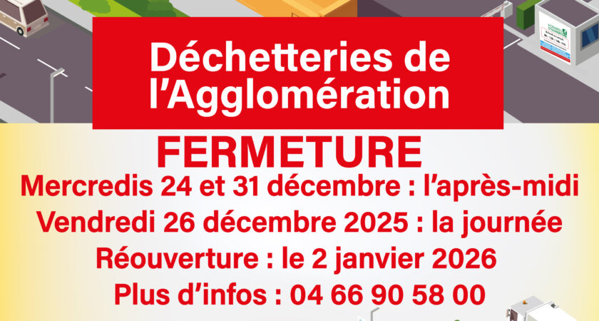 Fermeture des déchetteries