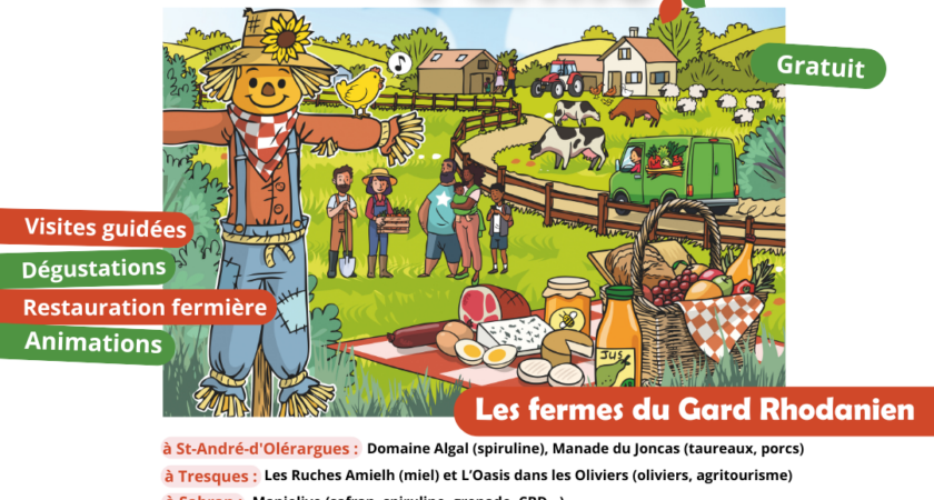 Le Gard de ferme en ferme