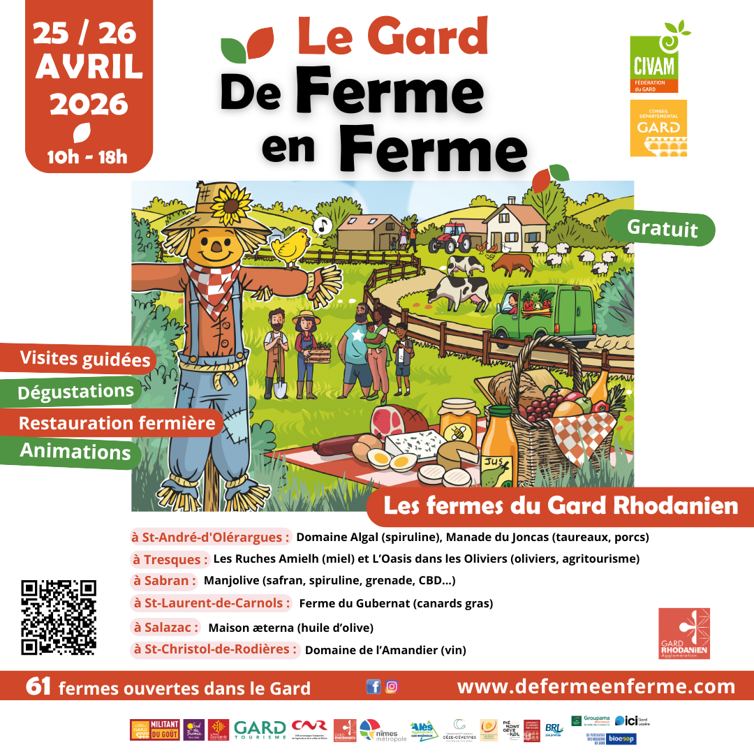 Le Gard de ferme en ferme