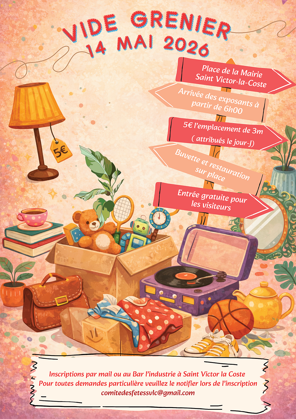 Vide Grenier à Saint-Victor-la-Coste